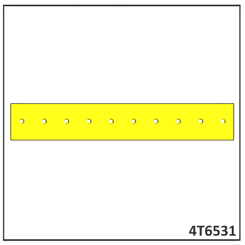 Caterpillar D7 Cuchilla de doble bisel 25 mm 4T6531
