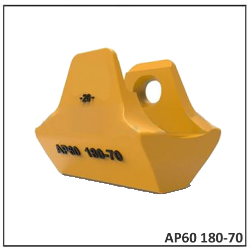 Protector de talón AP60 180-70 para excavadora